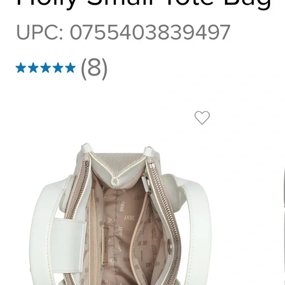 DKNY Women's Tan and White Tote Bag - Picture 2 of 10